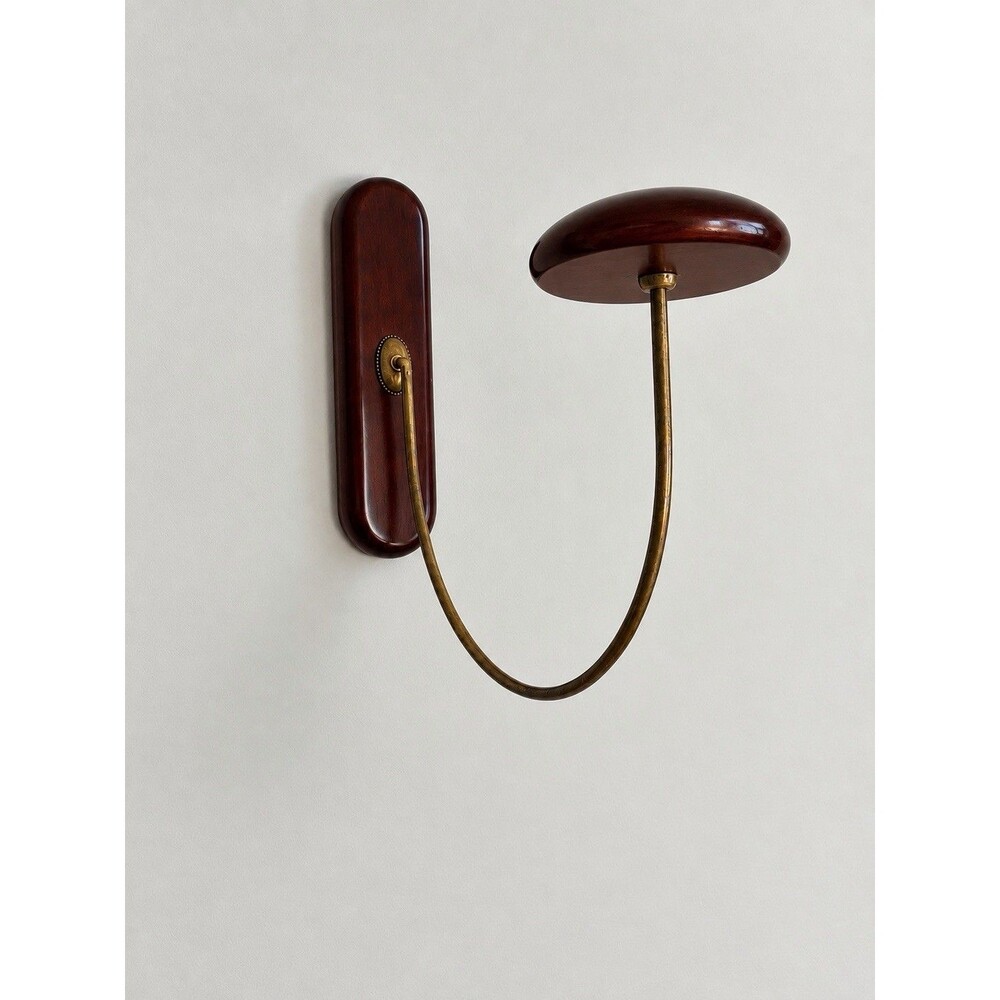 Vintage Milliner’s Hat Rack The Bombay Company 1 Hook Hanger Wood Brass 1995 NIP